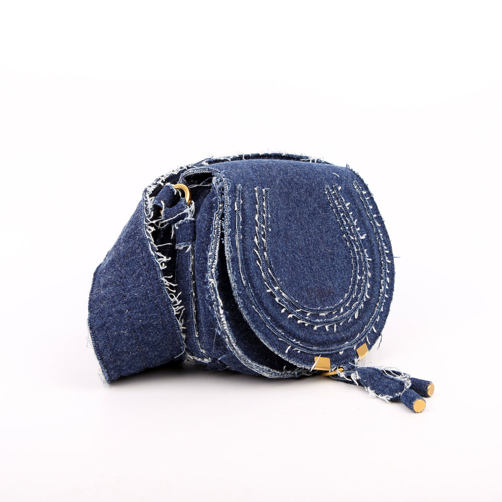 Marcie Saddle Bag Denim Small