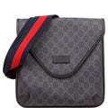 Gucci 599521 GG Supreme Messenger Black