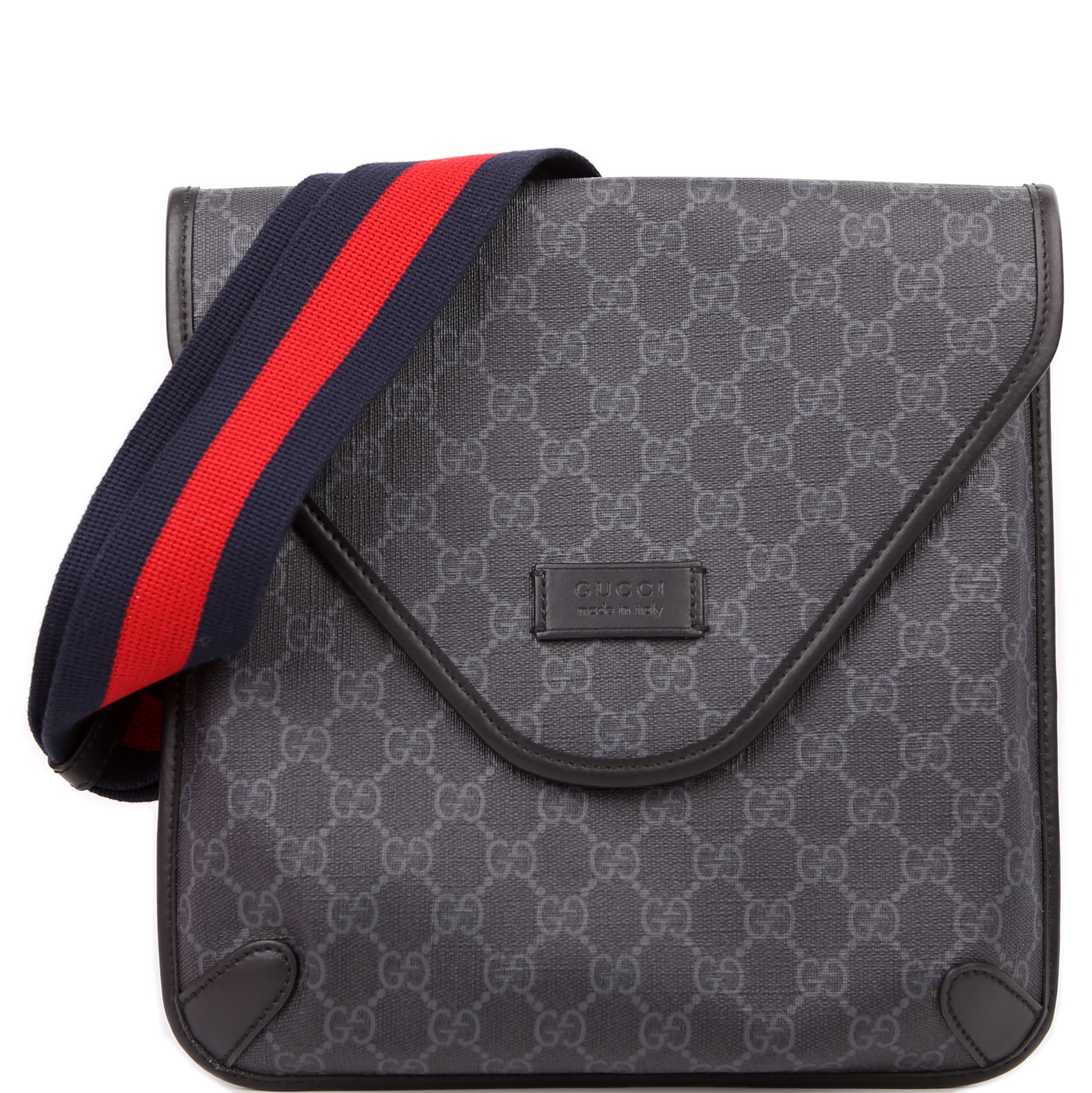 Gucci 599521 GG Supreme Messenger Black
