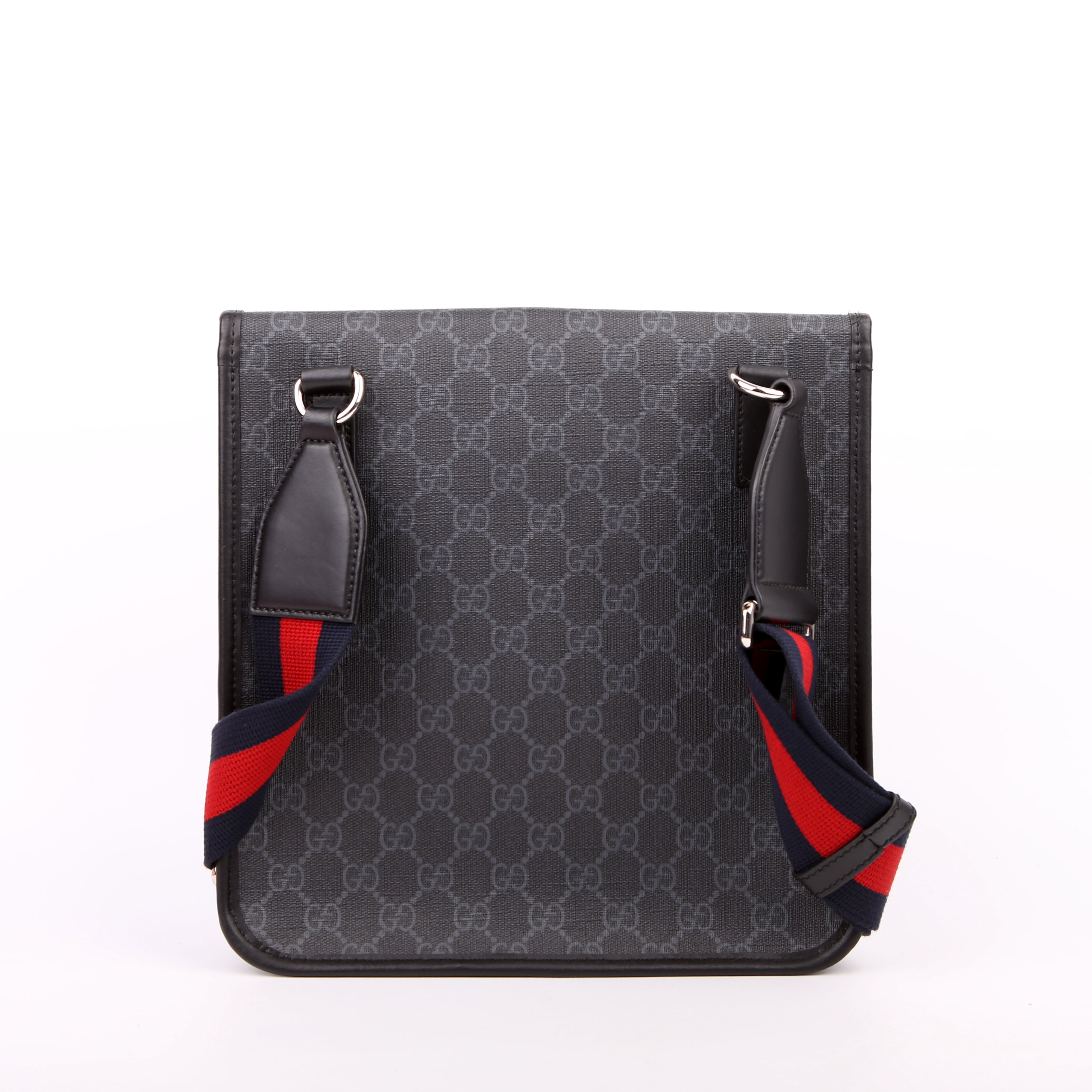 Gucci 599521 GG Supreme Messenger Black