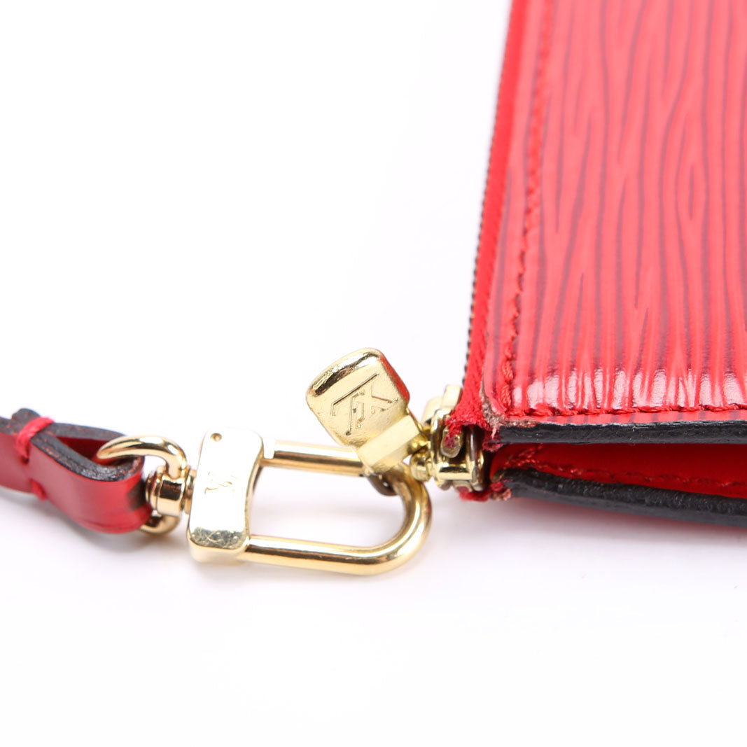 Pochette Accessories Epi Red
