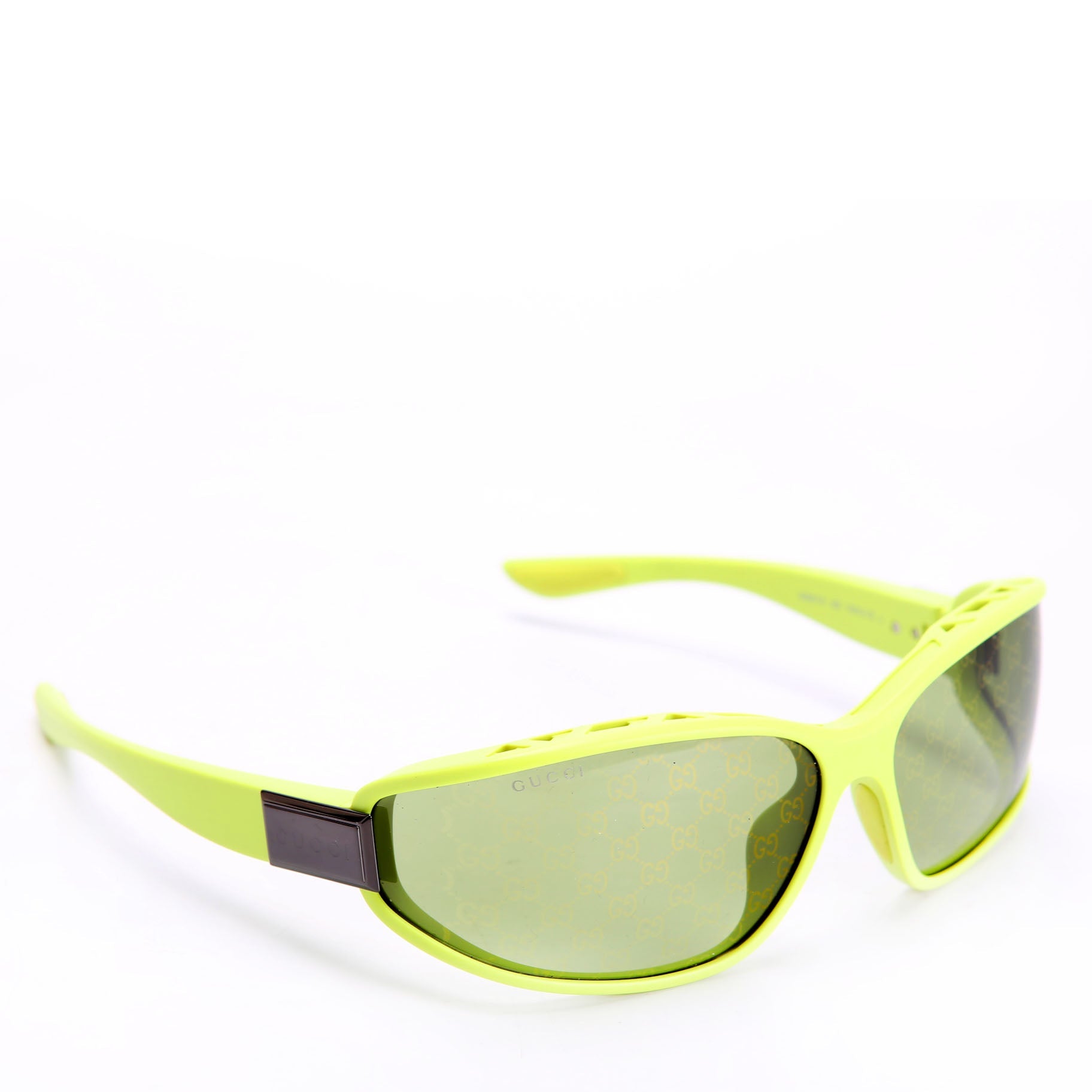 GG2011S Oval Sunglasses Green