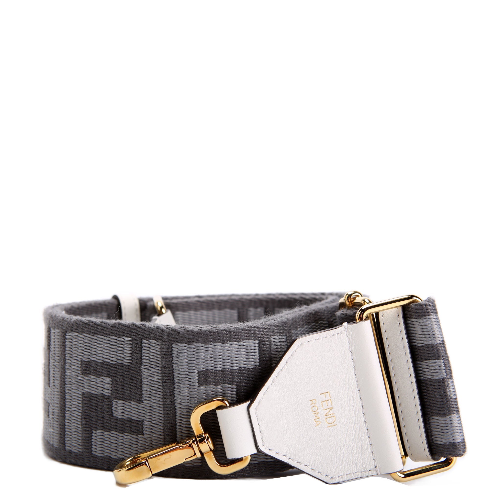 Fendi 8AV386 Strap You FF Fabric Strap Grey