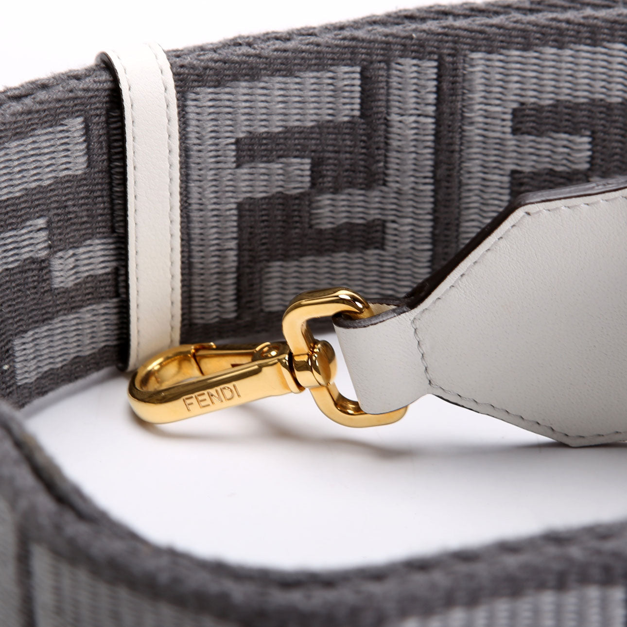 Fendi 8AV386 Strap You FF Fabric Strap Grey