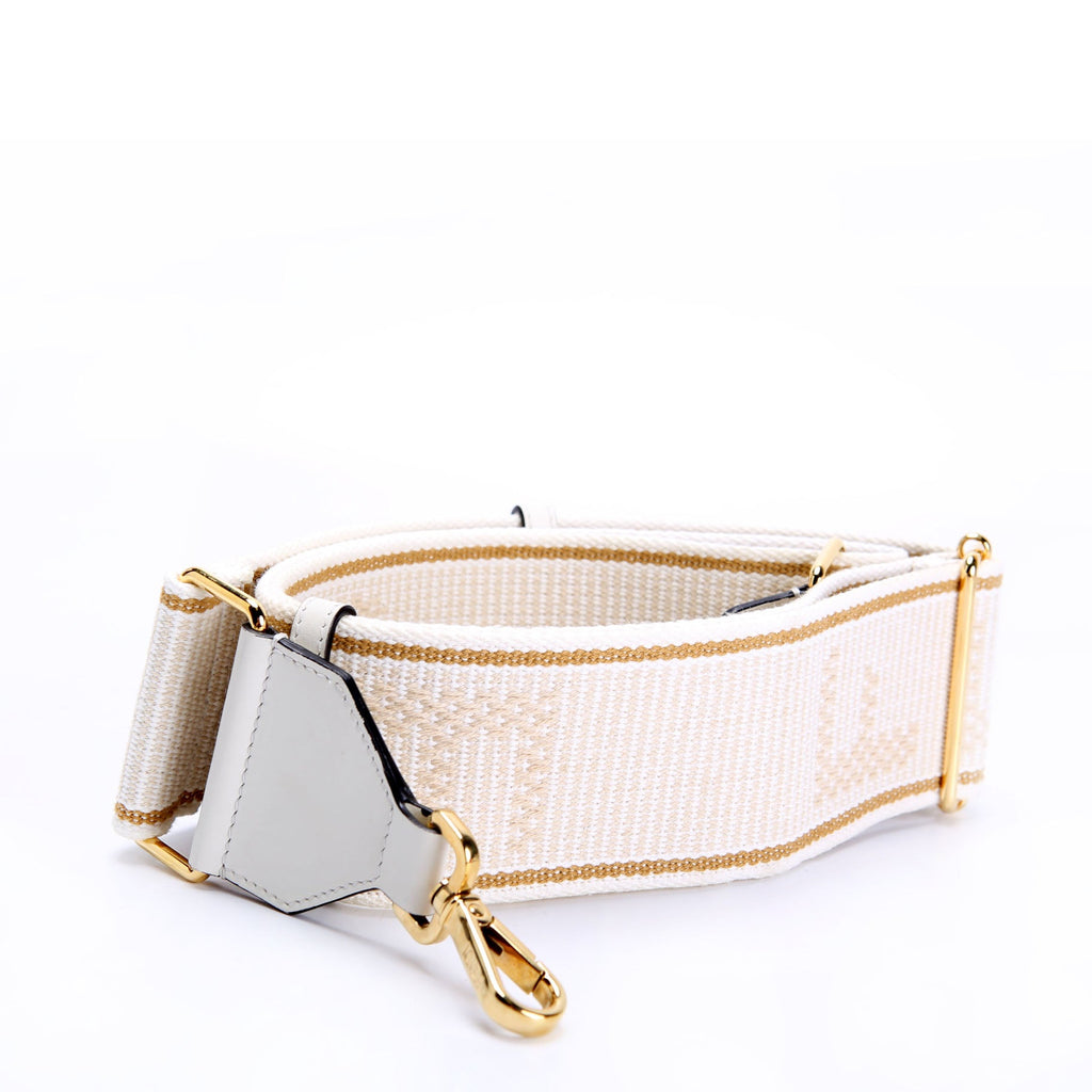 Fendi 8AV386 Strap You FF Fabric Strap Beige