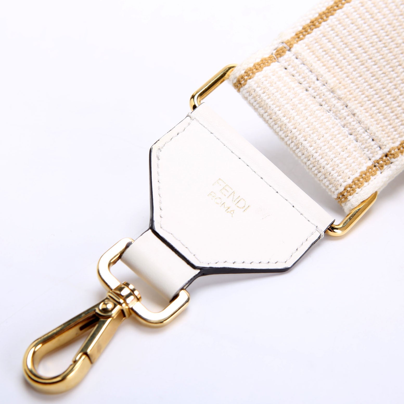 Fendi 8AV386 Strap You FF Fabric Strap Beige