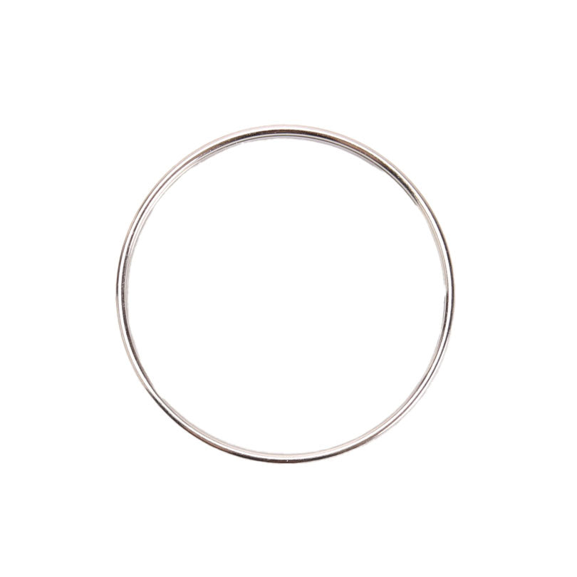 Hermes Printed Enamel Narrow Bangle Bracelet Orange/Silver