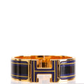 Clic Clac Enamel H Wide PM Bracelet Gold/Navy