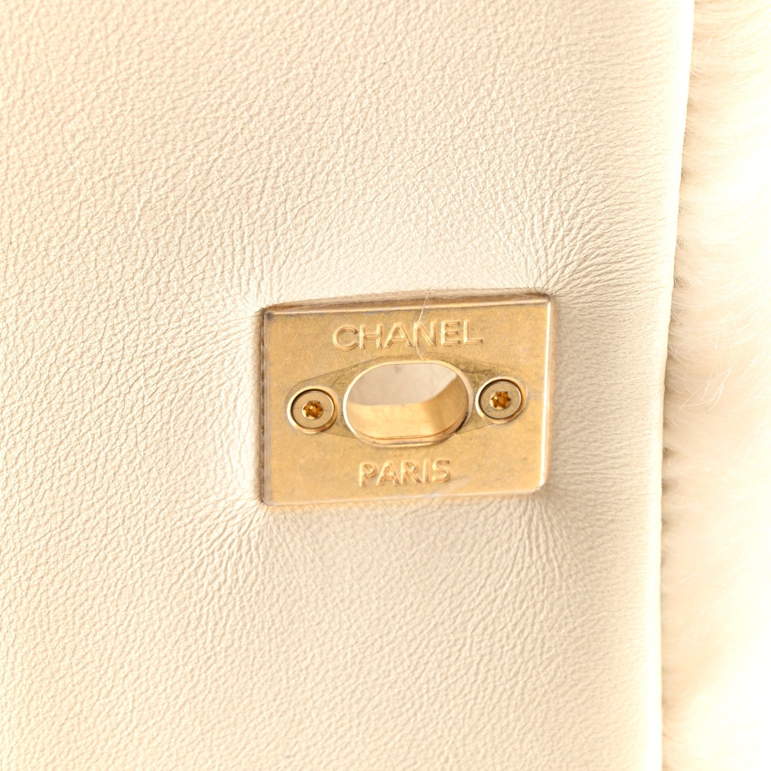 Chanel Fantasy Fur CC Mini Flap Bag White