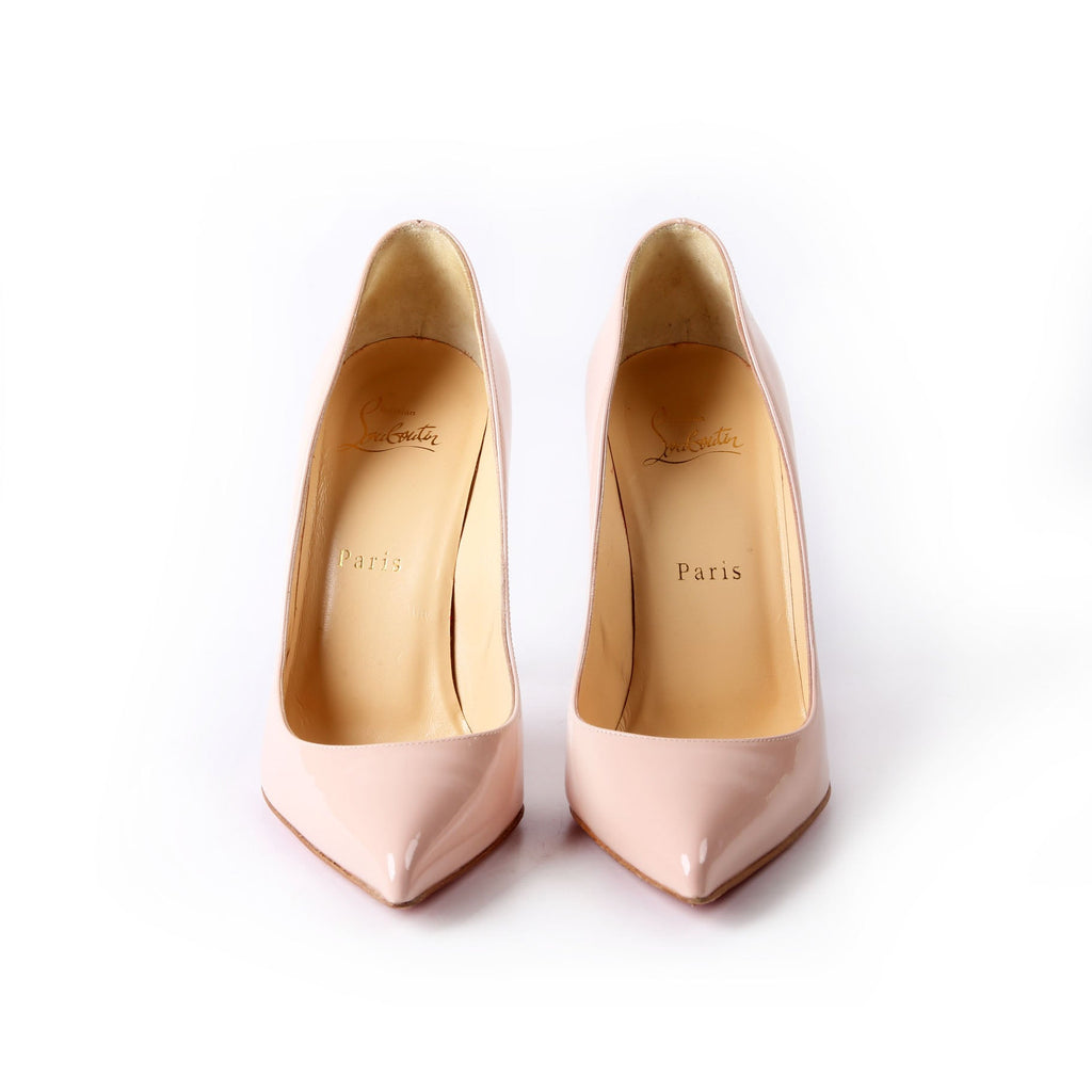 Pigalle Follies Patent 100MM Size 37.5 Light Pink