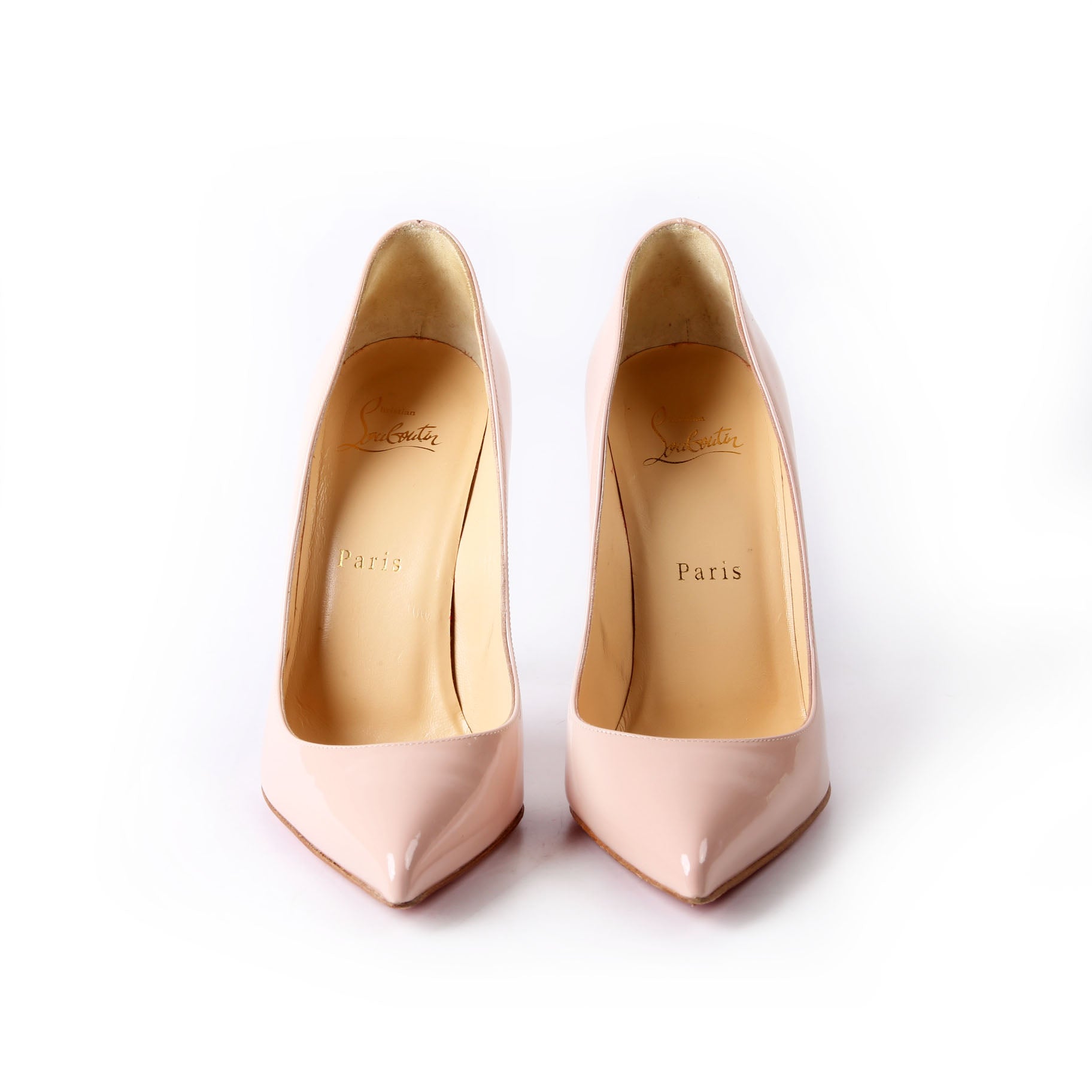 Pigalle Follies Patent 100MM Size 37.5 Light Pink