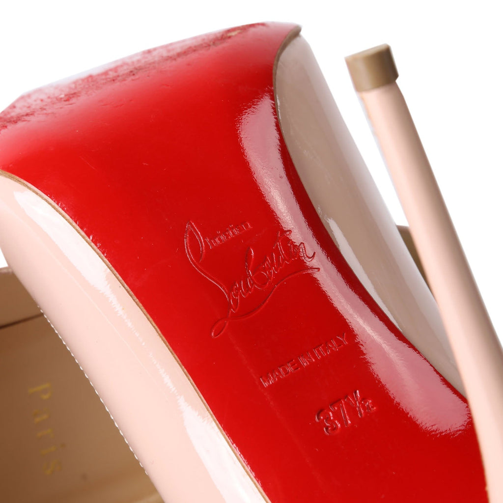 Pigalle Follies Patent 100MM Size 37.5 Light Pink