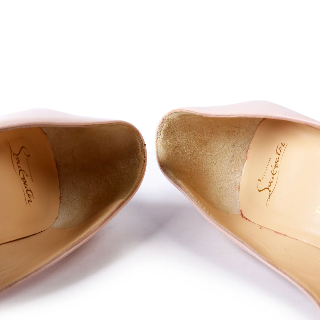 Pigalle Follies Patent 100MM Size 37.5 Light Pink