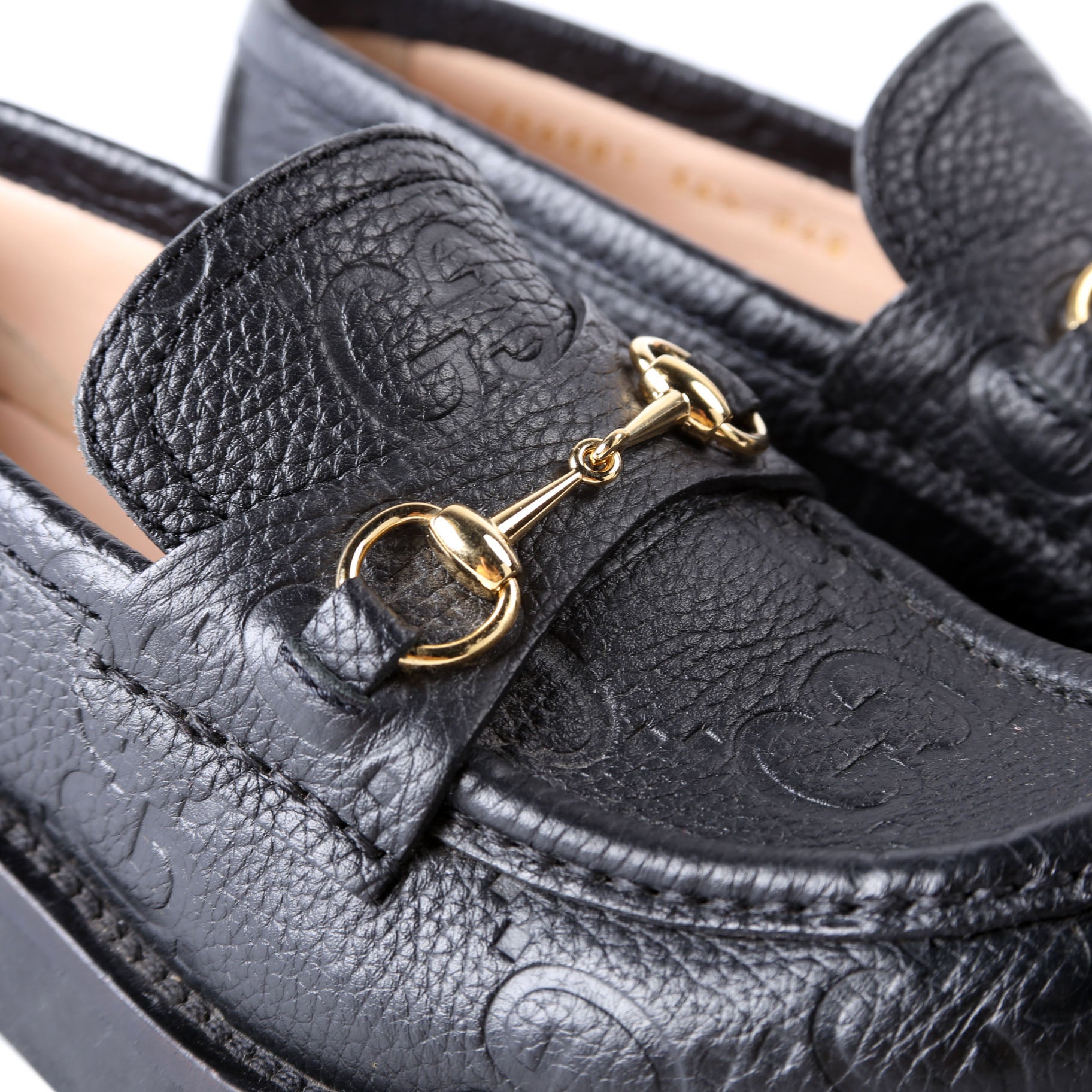 Gucci Horsebit GG Leather Lug Sole Platform Loafers Size 36.5