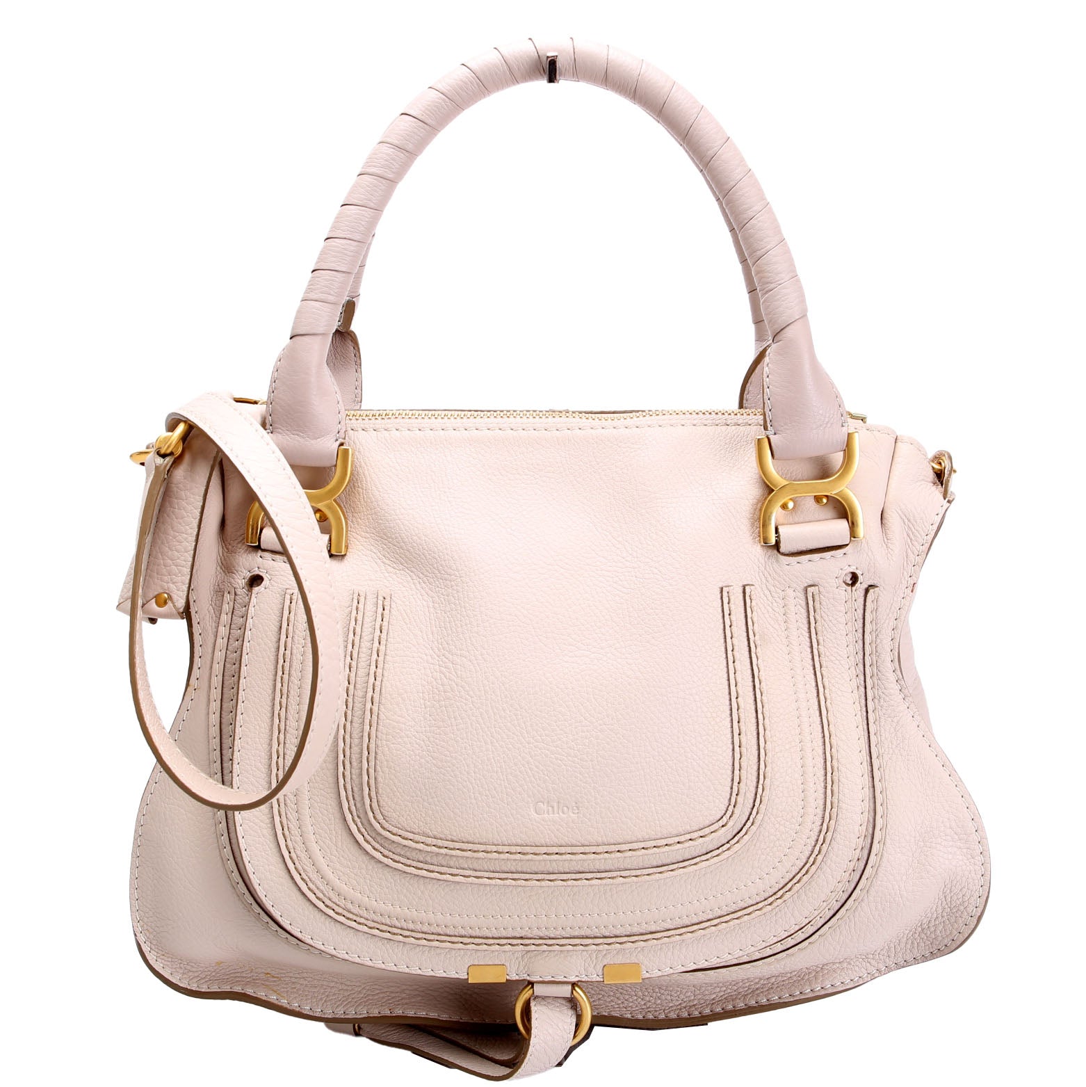 Marcie Satchel Medium Beige