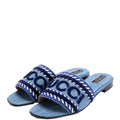 Jane Denim Slides Size 36.5 Blue