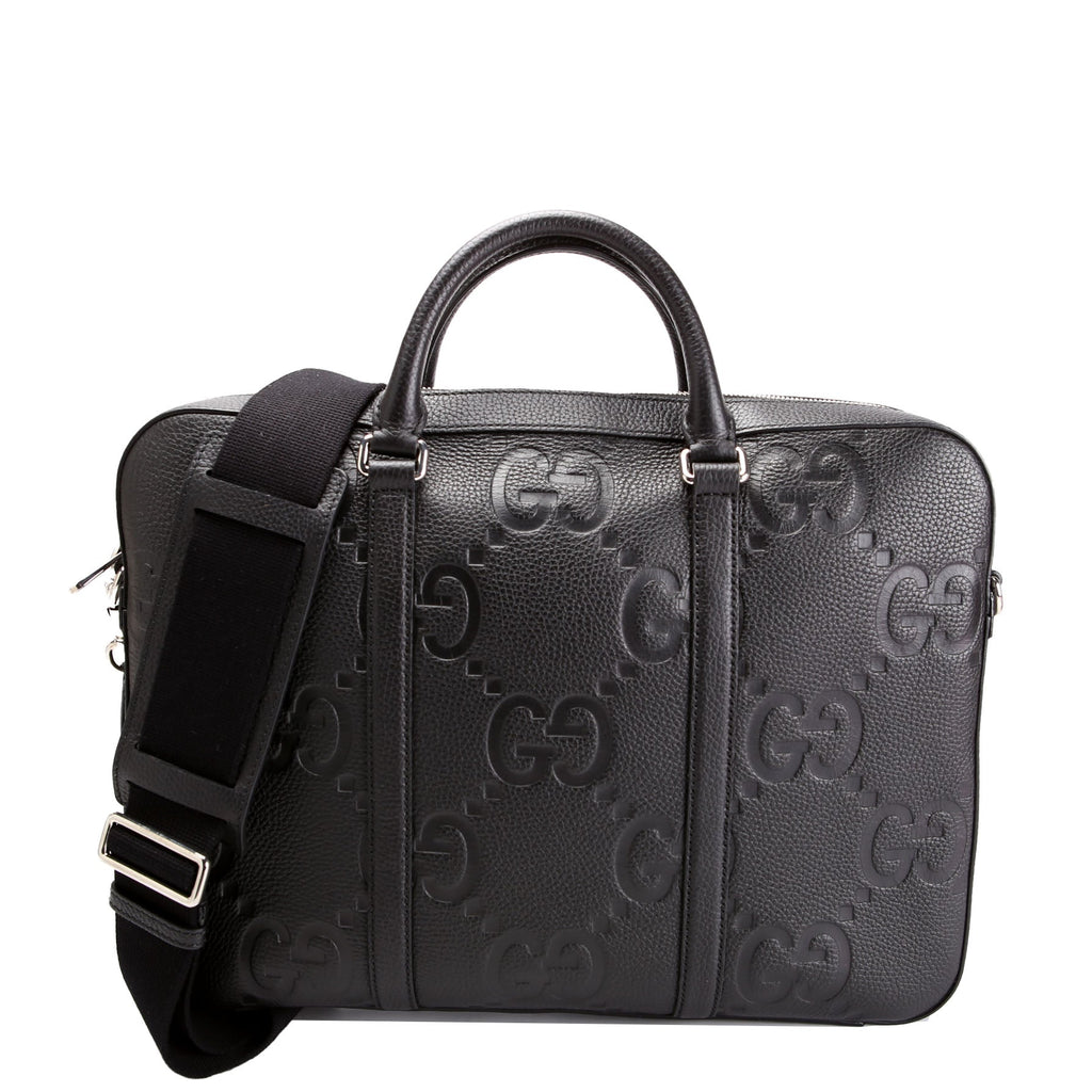Gucci 658573 Jumbo GG Leather Briefcase