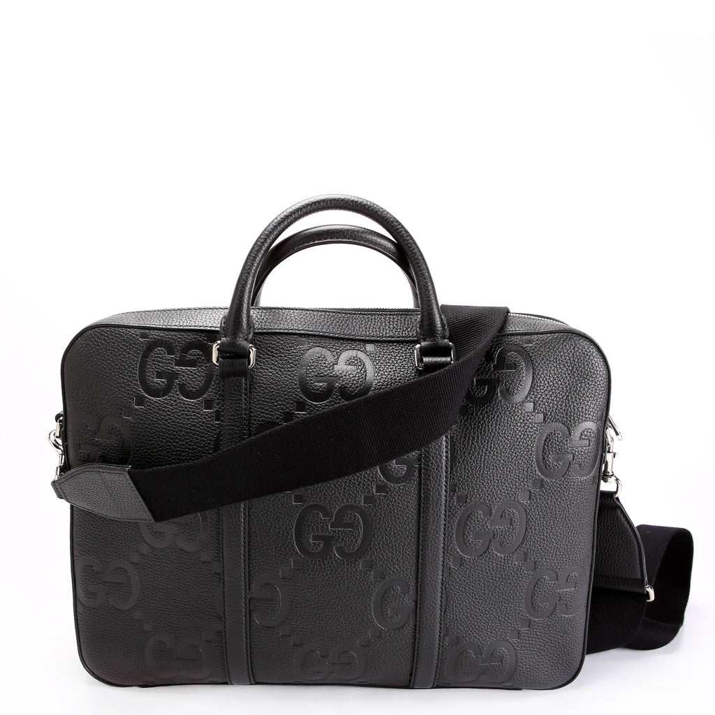 Gucci 658573 Jumbo GG Leather Briefcase