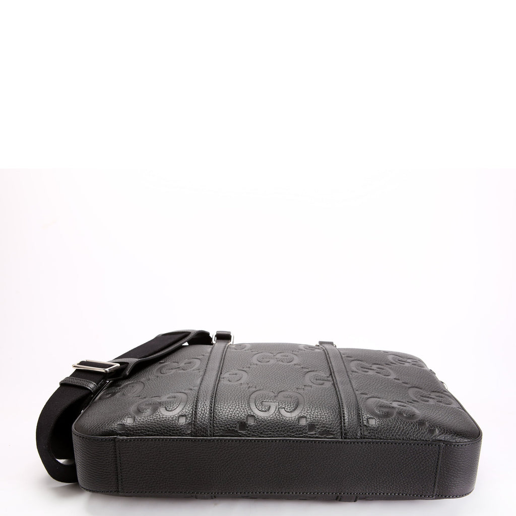 Gucci 658573 Jumbo GG Leather Briefcase