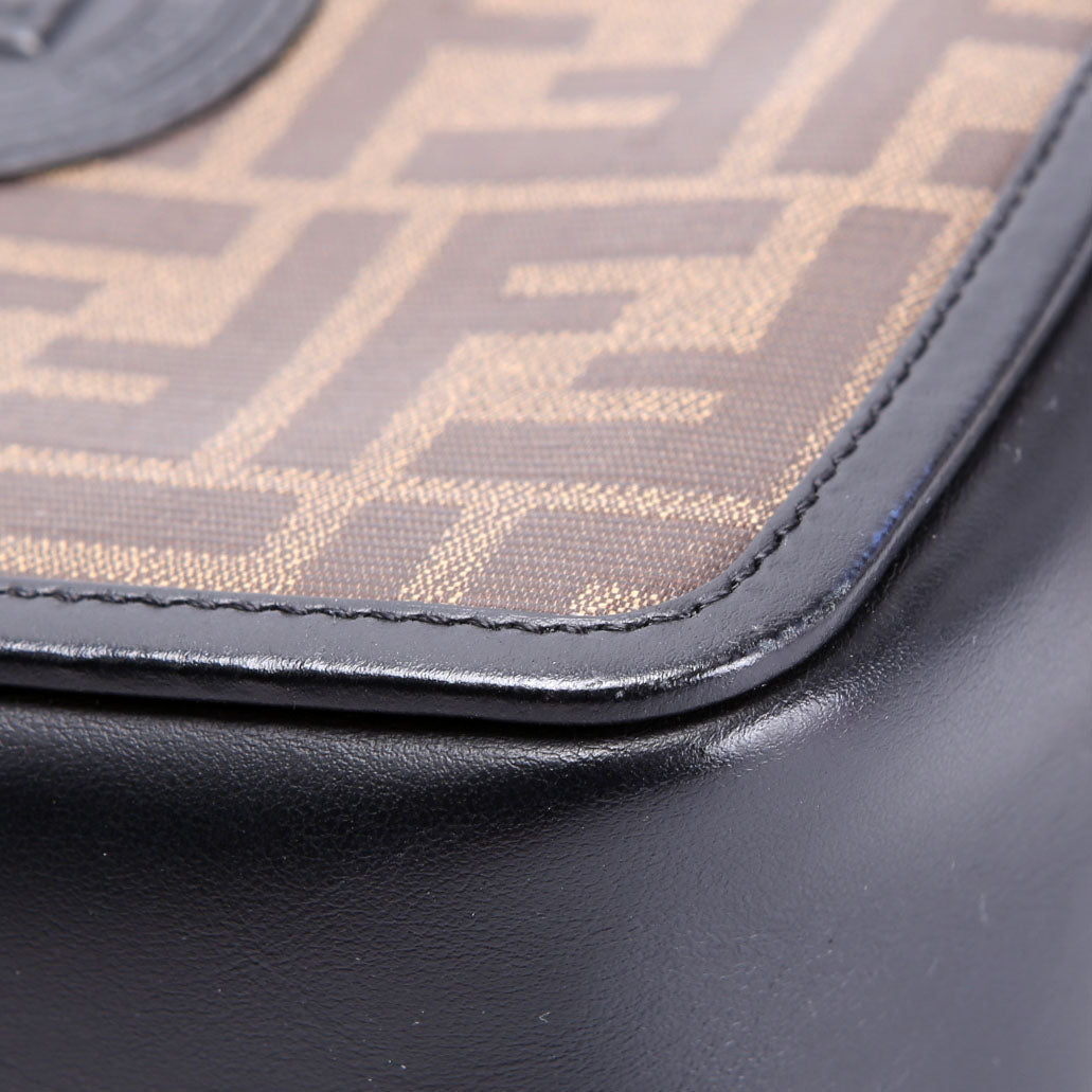 Fendi 8BS019 Zucca Coated Canvas Mini Camera Bag
