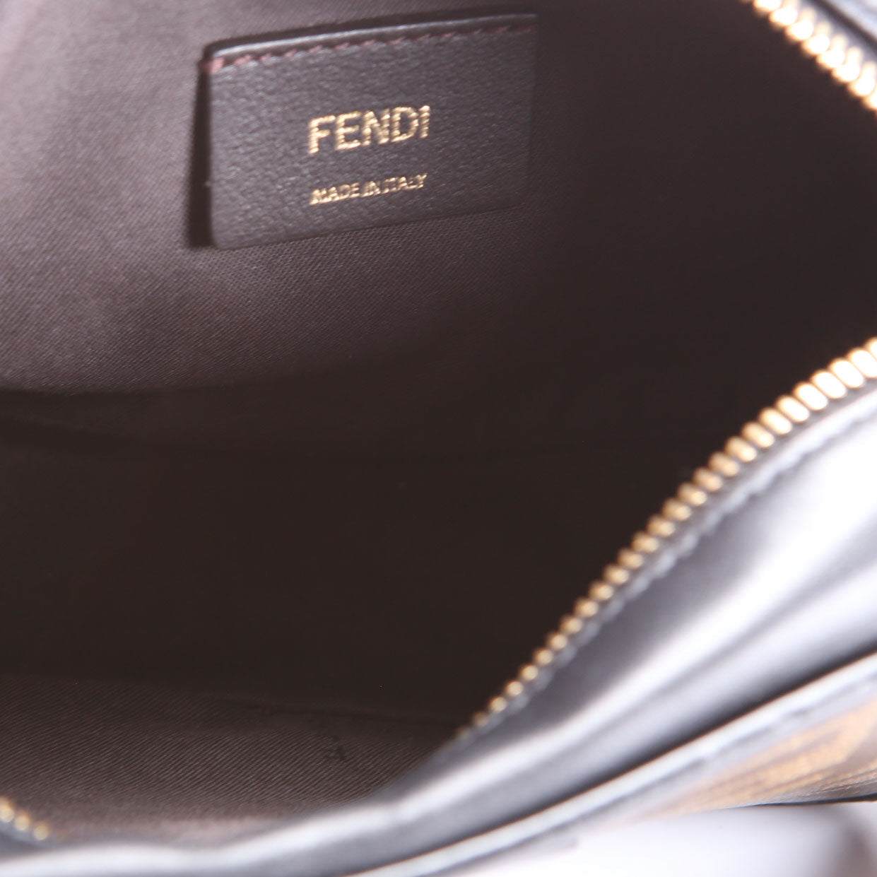 Fendi 8BS019 Zucca Coated Canvas Mini Camera Bag
