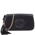 536224 Soho Chain Crossbody Medium Black