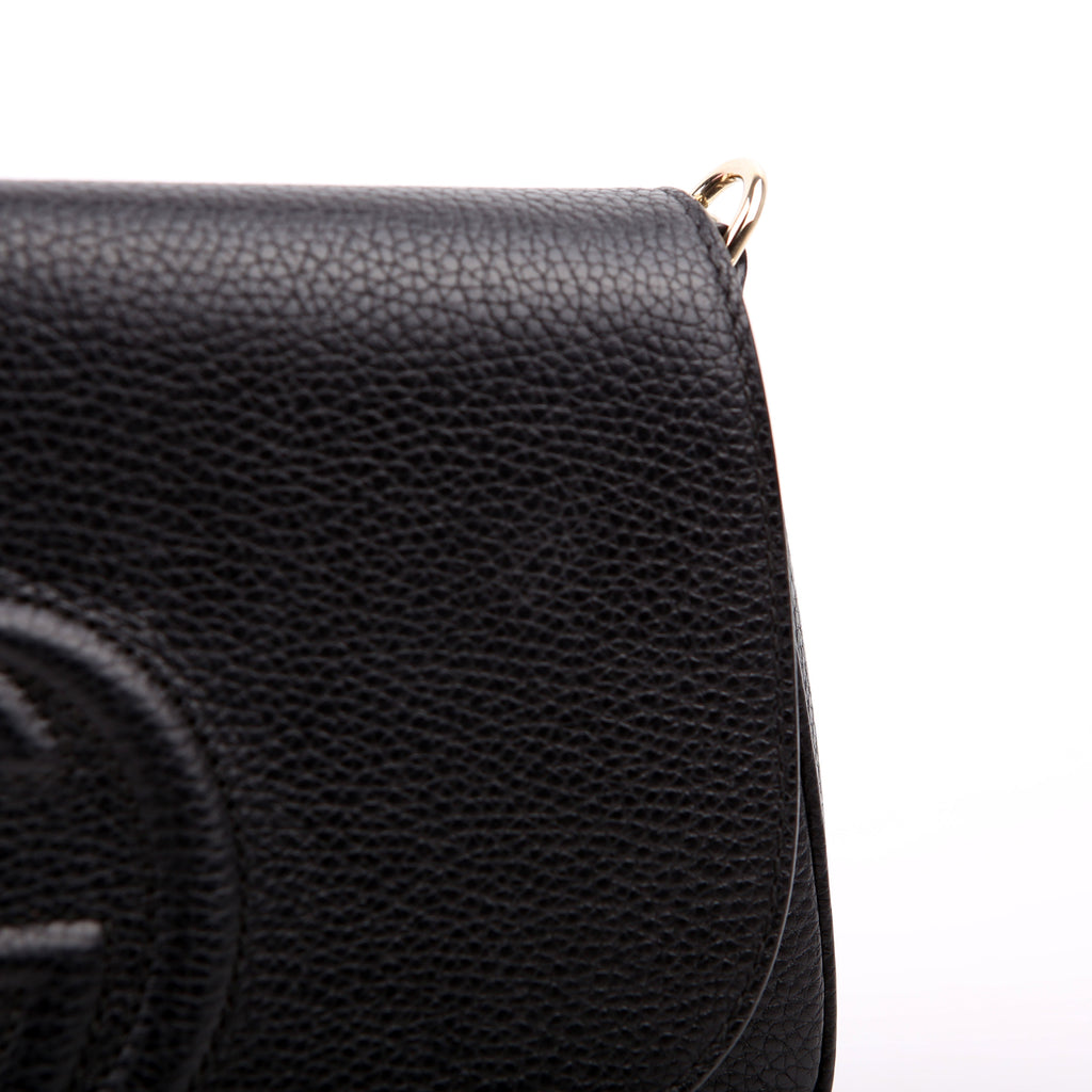 536224 Soho Chain Crossbody Medium Black