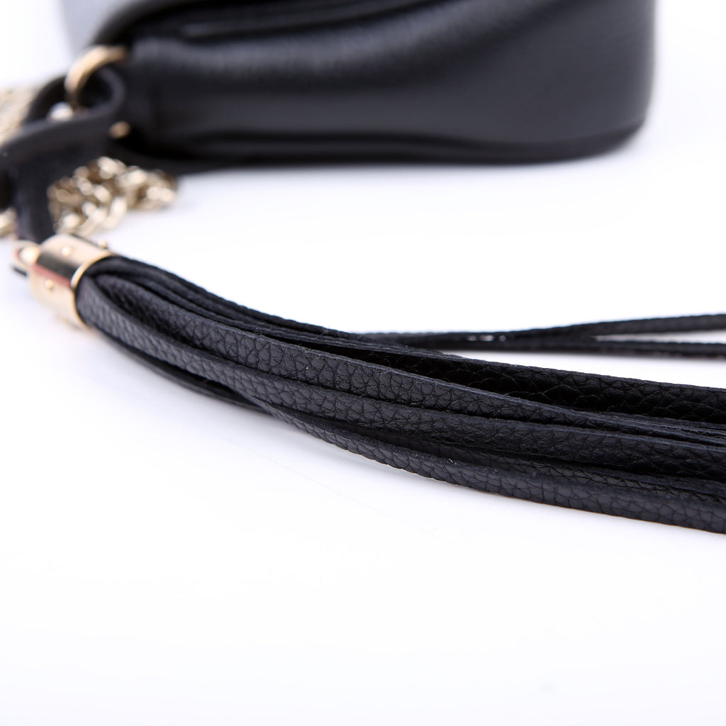 536224 Soho Chain Crossbody Medium Black