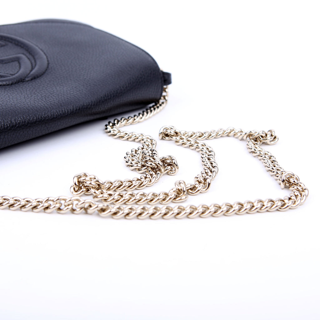 536224 Soho Chain Crossbody Medium Black