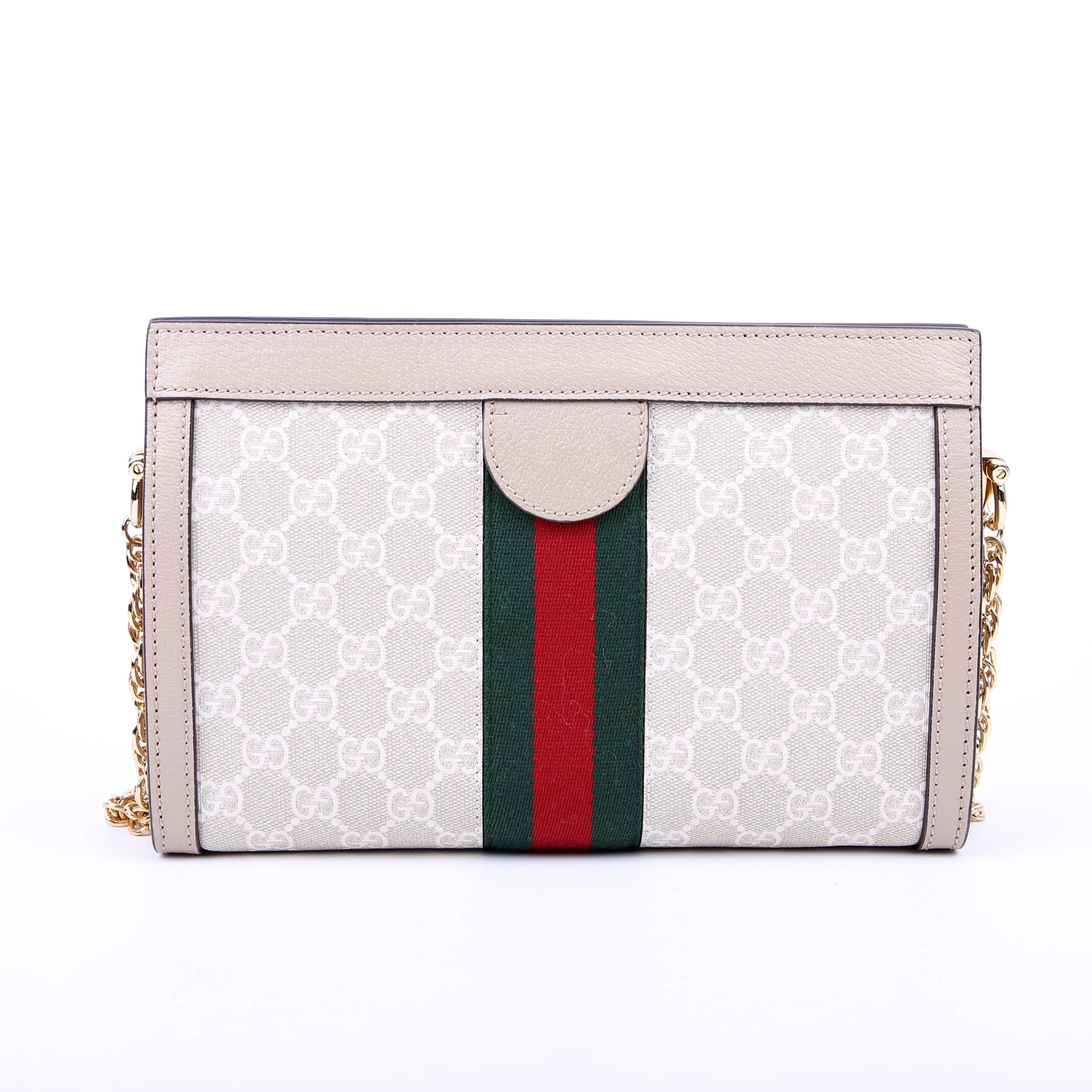Gucci 503877 GG Supreme Small Chain Tan