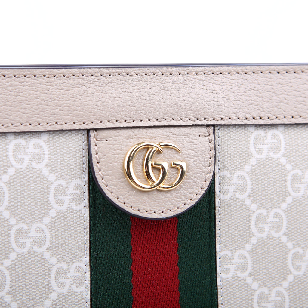 Gucci 503877 GG Supreme Small Chain Tan
