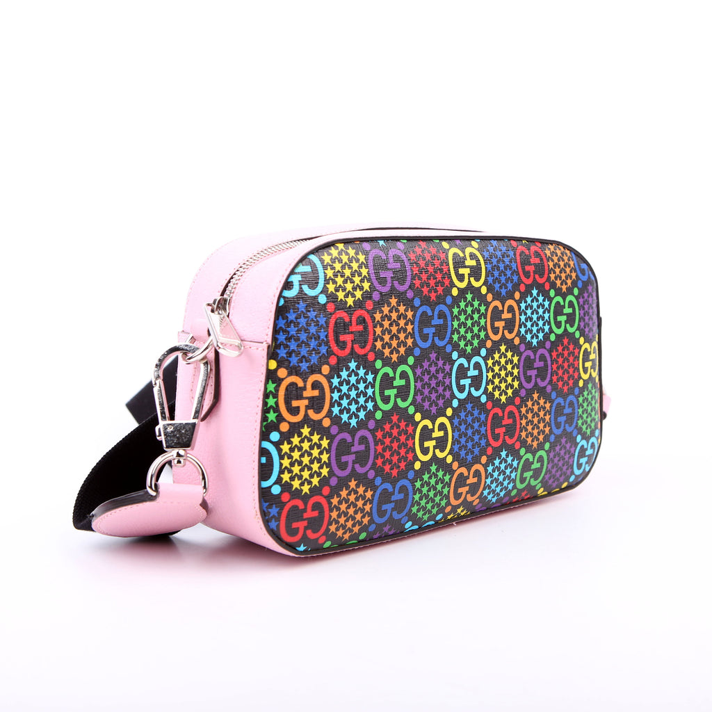 Gucci 574886 GG Psychedelic Shoulder Bag Pink