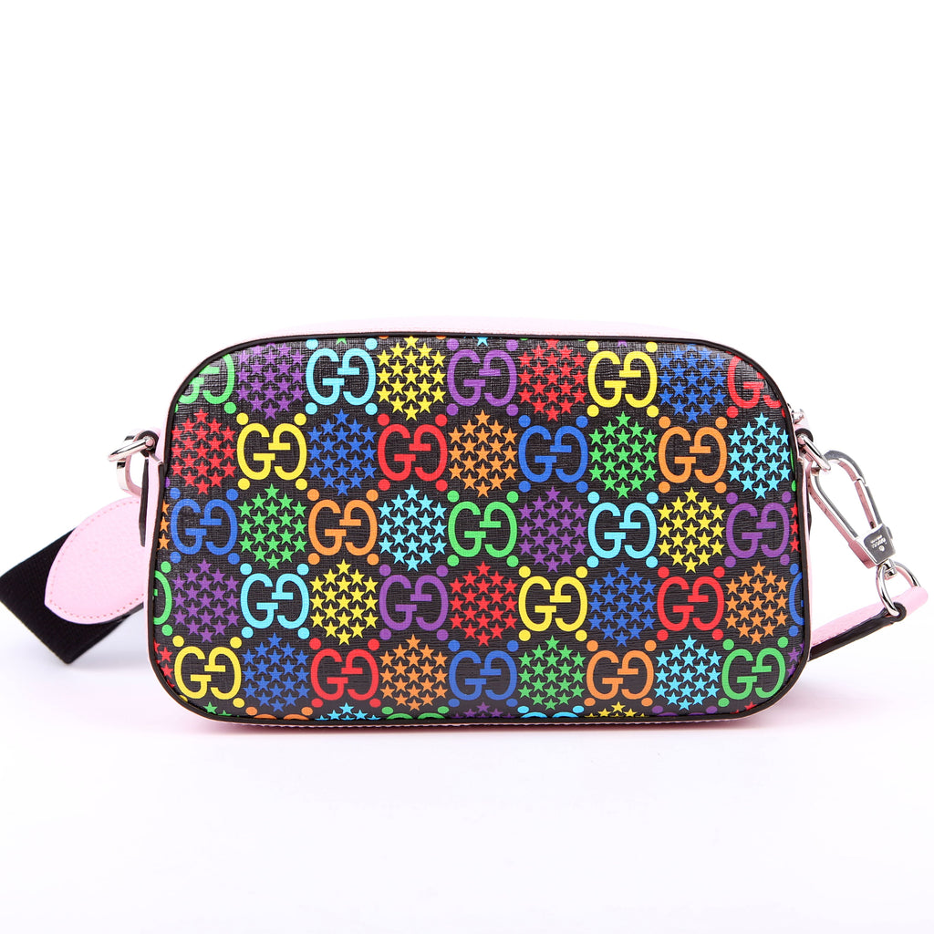 Gucci 574886 GG Psychedelic Shoulder Bag Pink