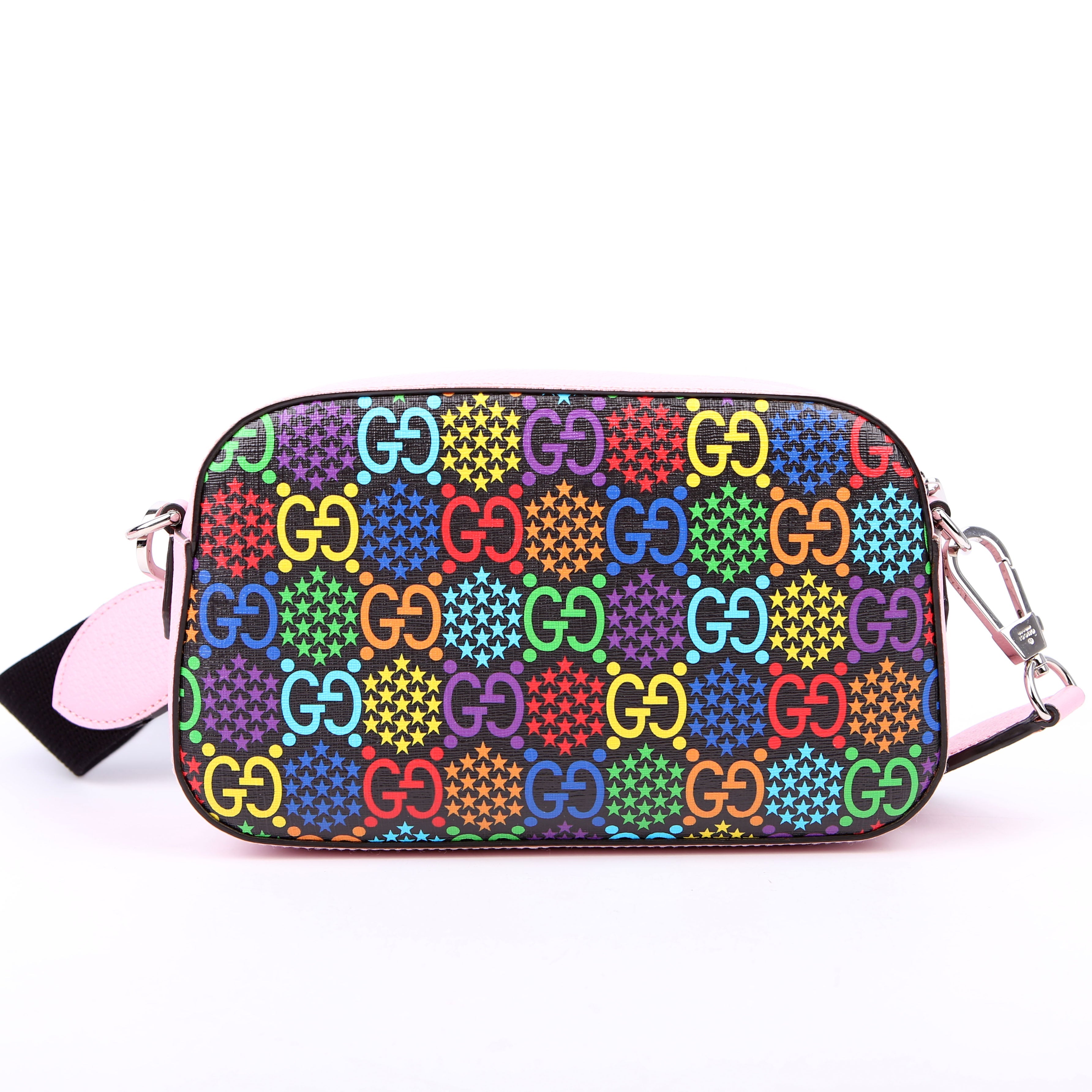 Gucci 574886 GG Psychedelic Shoulder Bag Pink