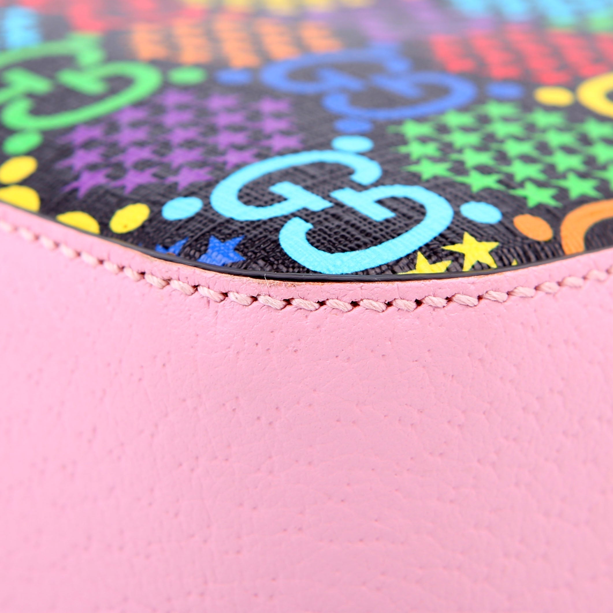 Gucci 574886 GG Psychedelic Shoulder Bag Pink