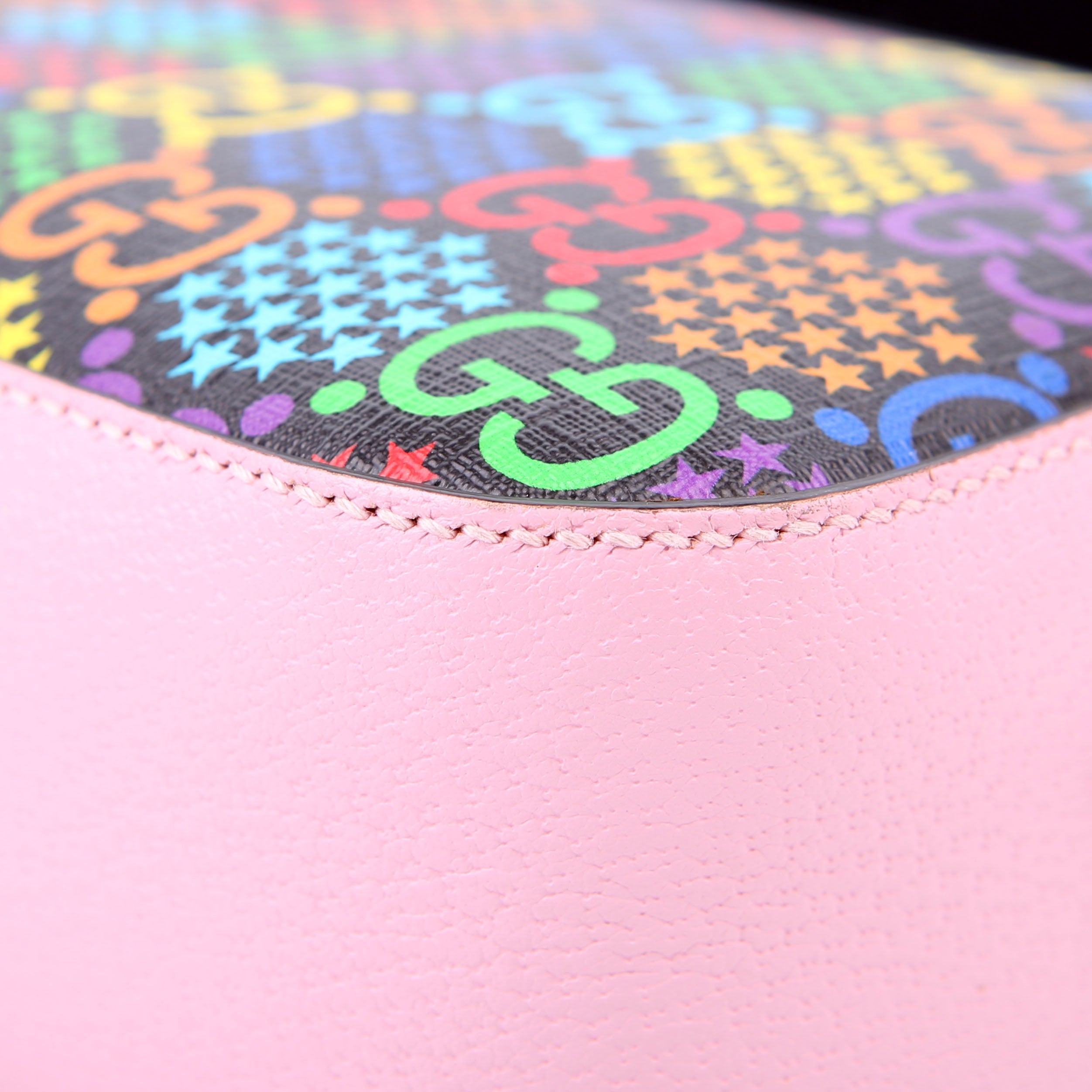 Gucci 574886 GG Psychedelic Shoulder Bag Pink