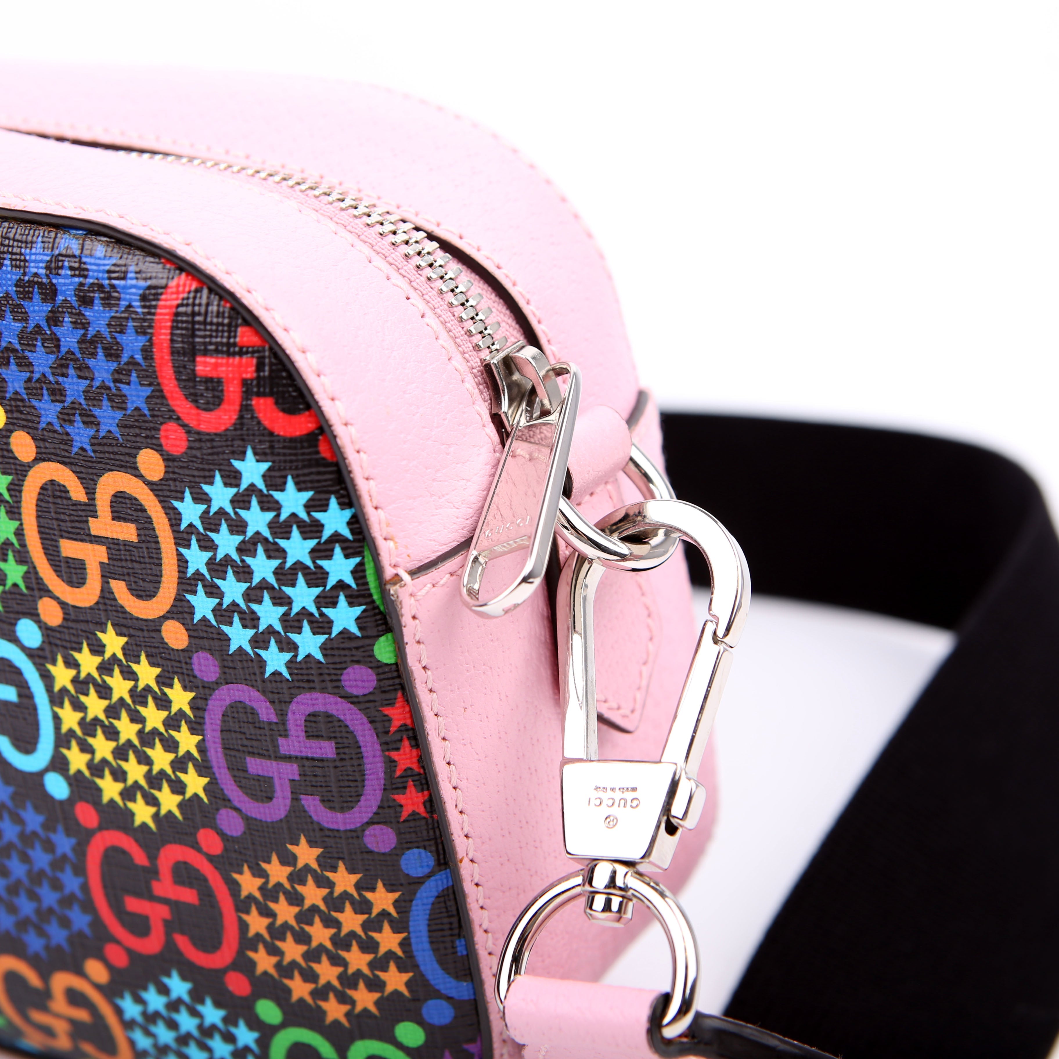 Gucci 574886 GG Psychedelic Shoulder Bag Pink