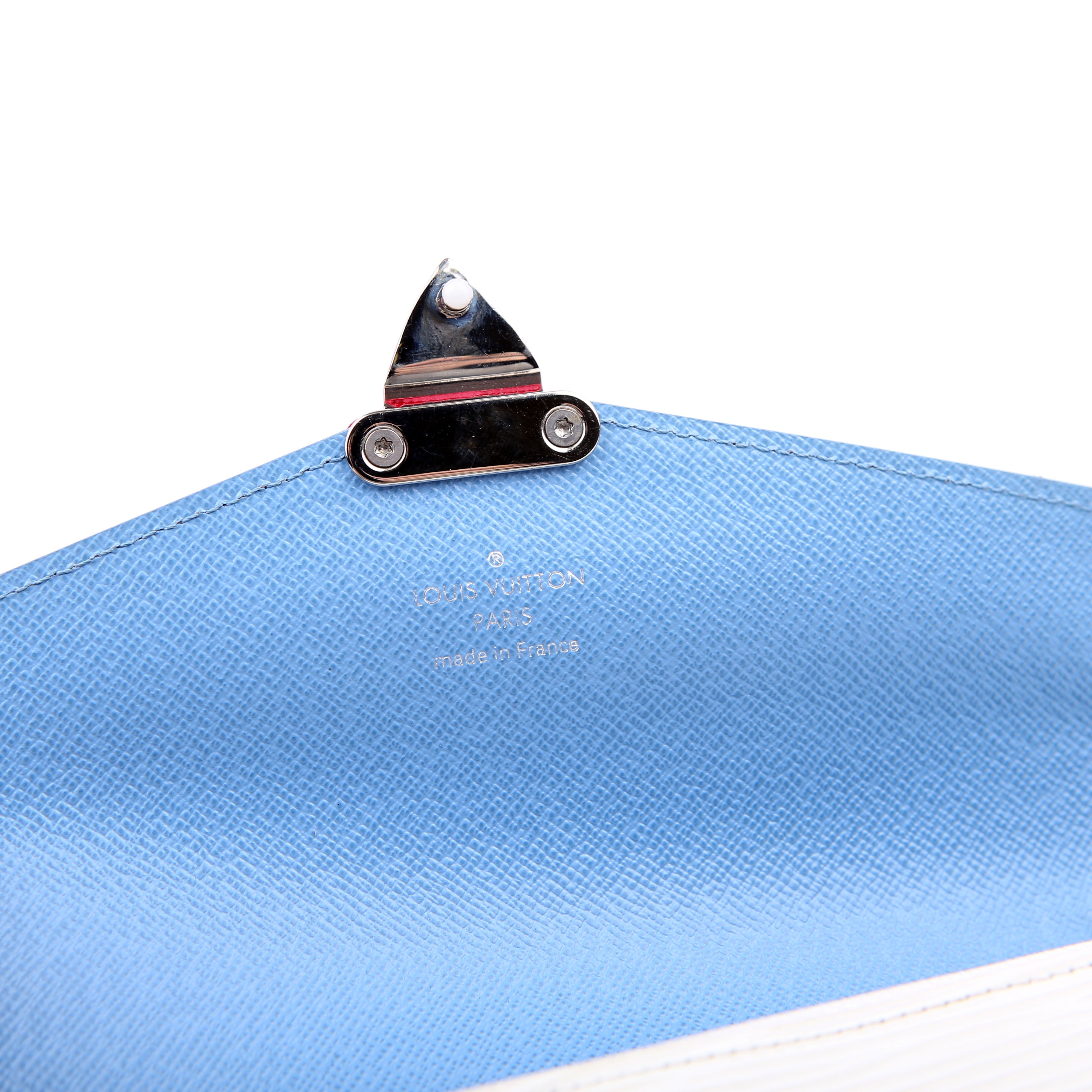 Tribal Mask Chain Wallet Epi Blue/White