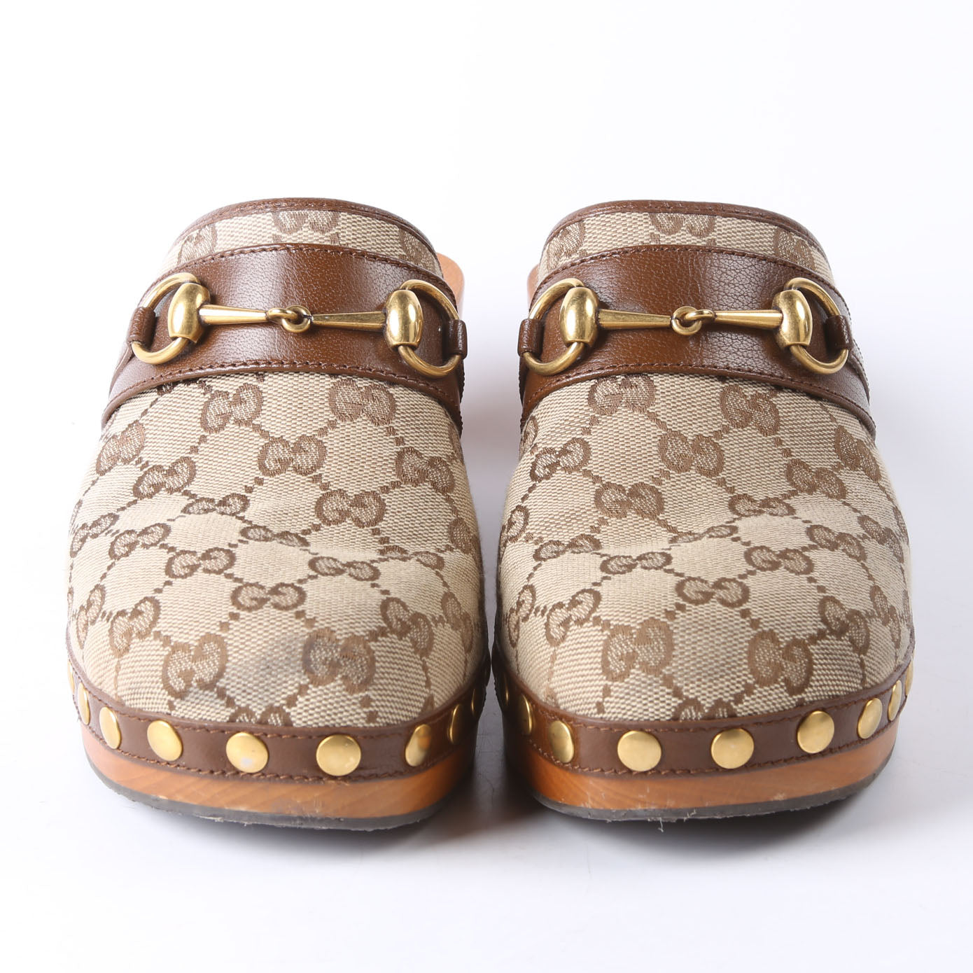 GG Canvas Horsebit Clogs Size Size 37