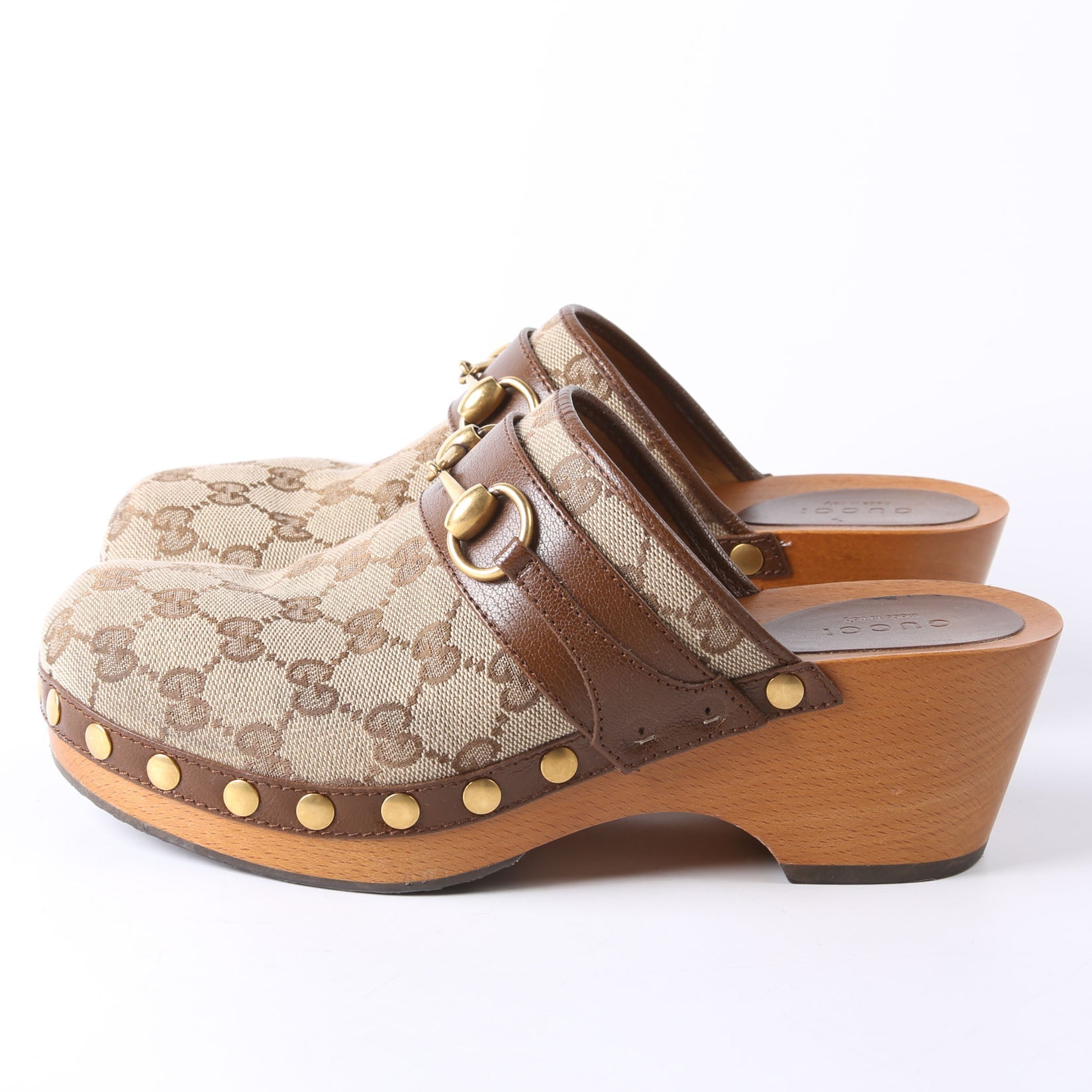GG Canvas Horsebit Clogs Size Size 37