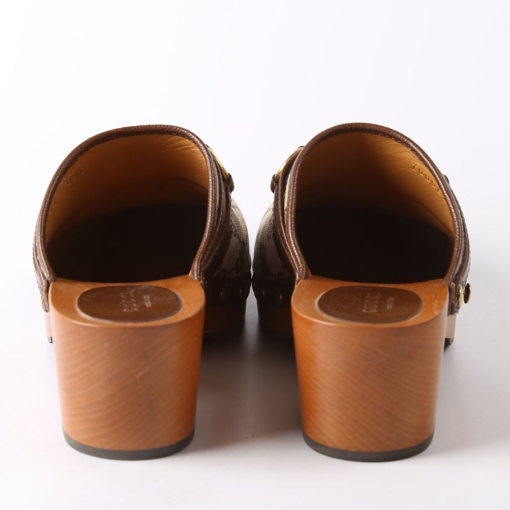 GG Canvas Horsebit Clogs Size Size 37