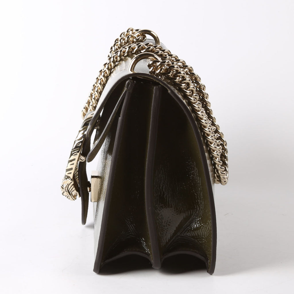Gucci 795005 Dionysus Small Patent Leather Olive
