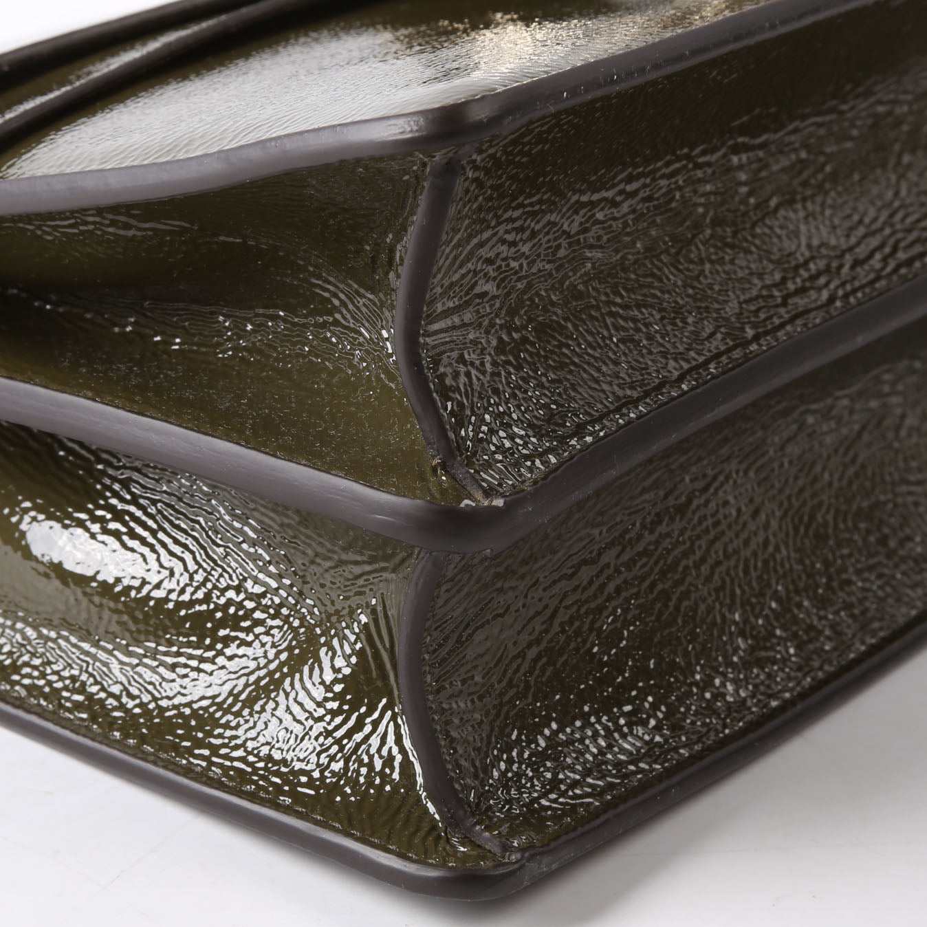Gucci 795005 Dionysus Small Patent Leather Olive