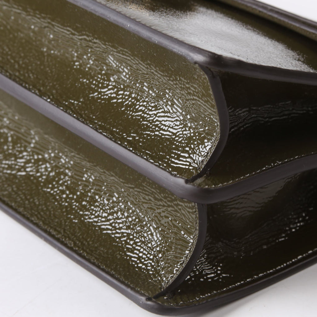 Gucci 795005 Dionysus Small Patent Leather Olive
