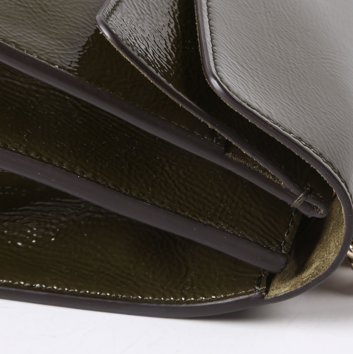 Gucci 795005 Dionysus Small Patent Leather Olive