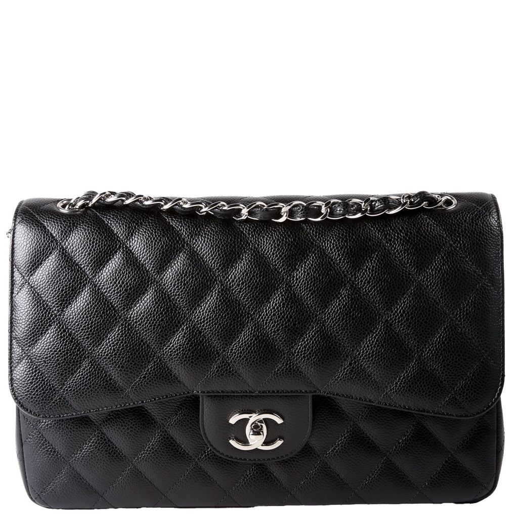 Classic Flap Jumbo Caviar 25M Black