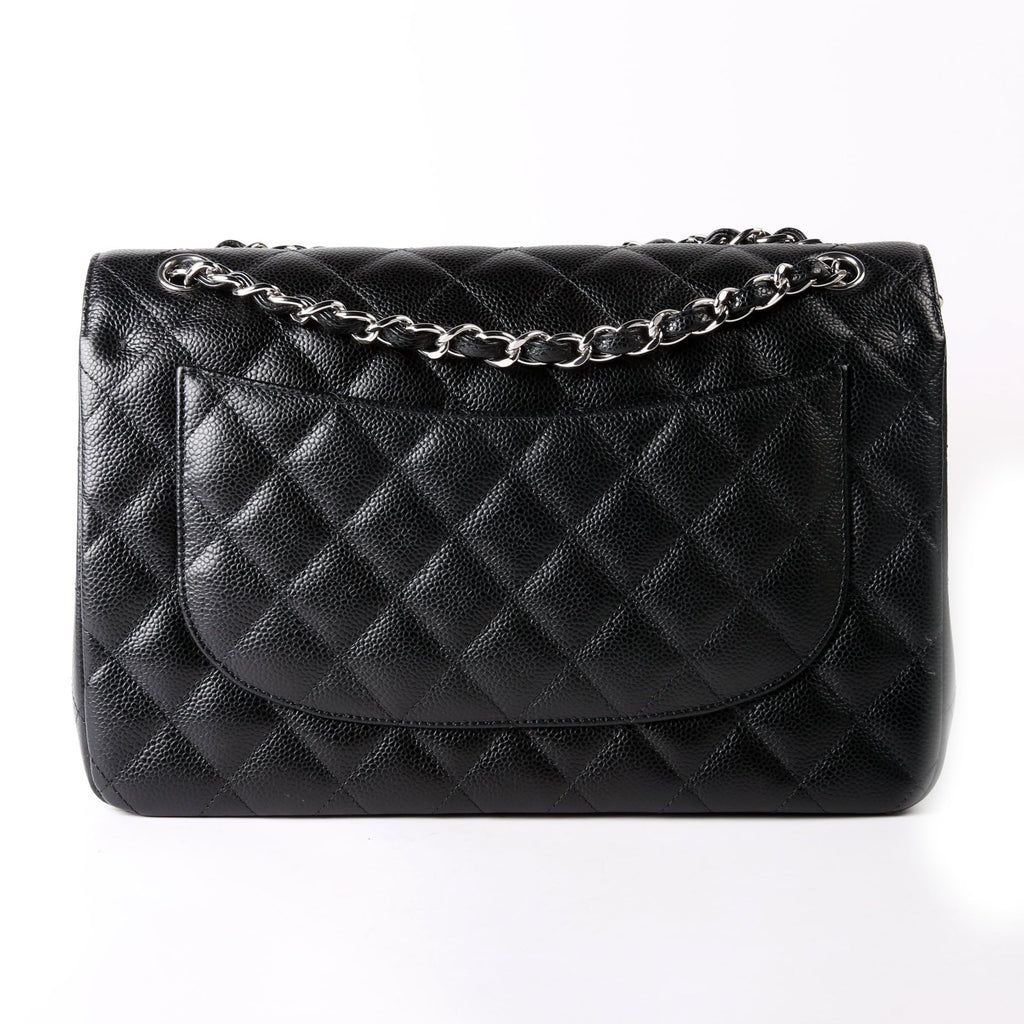 Classic Flap Jumbo Caviar 25M Black