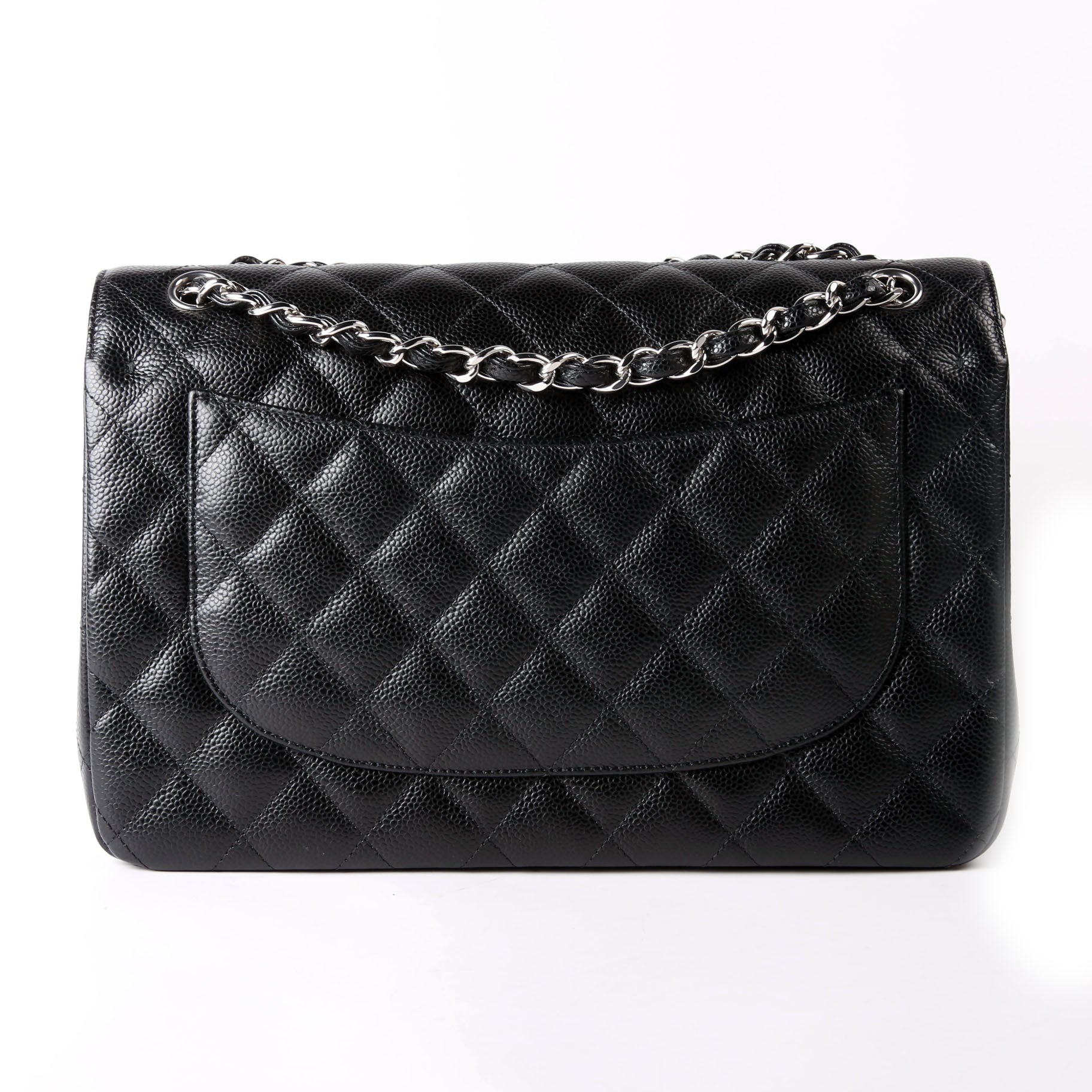 Classic Flap Jumbo Caviar 25M Black
