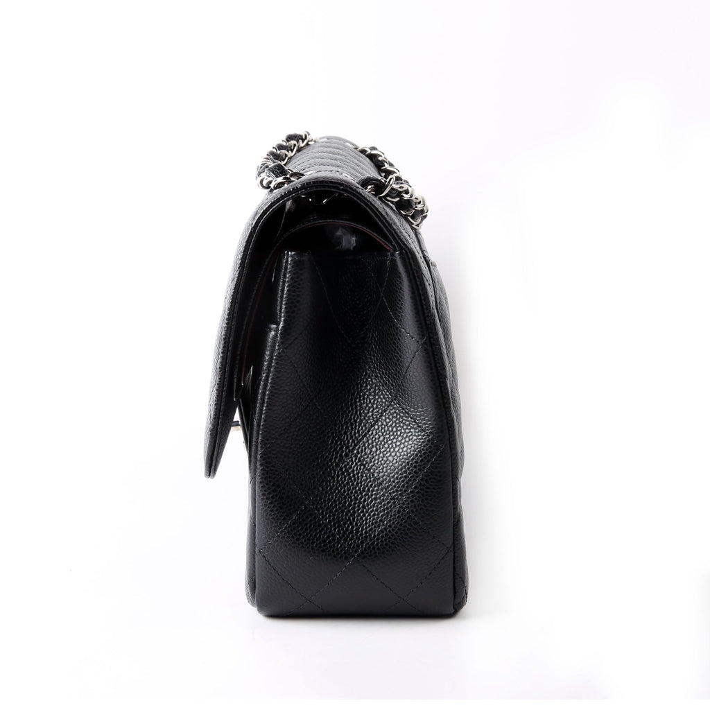 Classic Flap Jumbo Caviar 25M Black