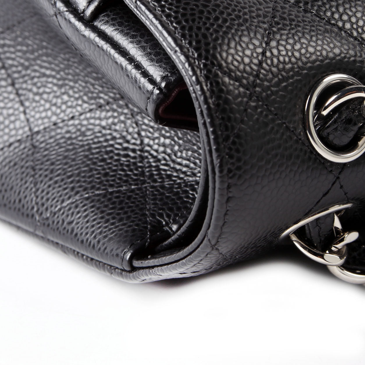 Classic Flap Jumbo Caviar 25M Black
